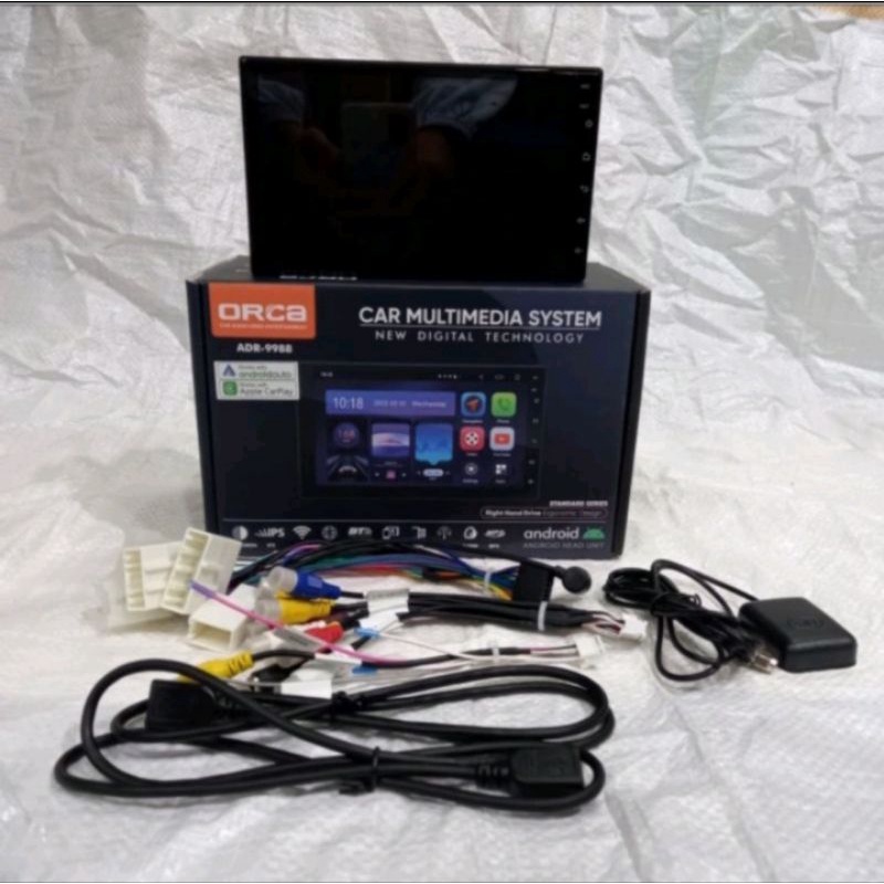 HU Android 7inch Orca 2GB, Carplay, Soket Toyota