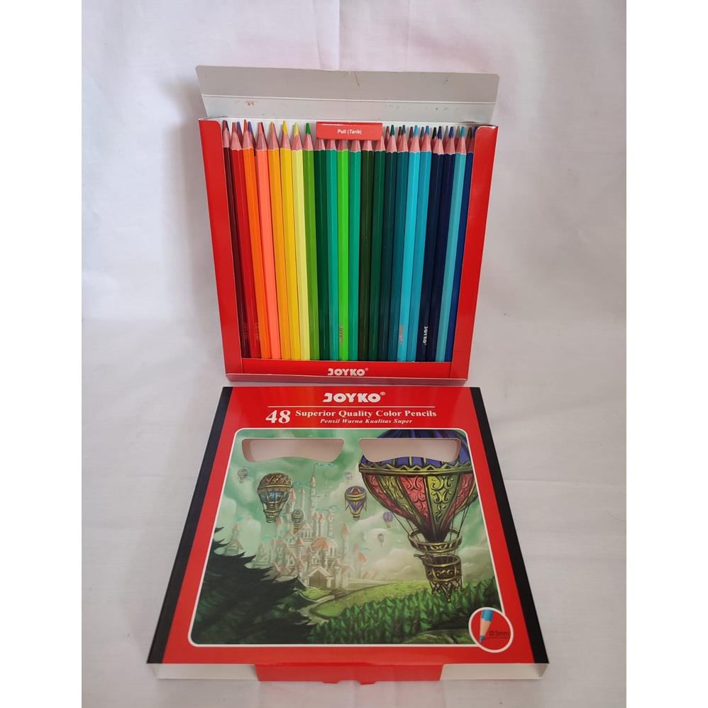 

PENSIL WARNA / COLOR PENCILS CP-0127 48 WARNA JOYKO TERLARISS...,,,,,