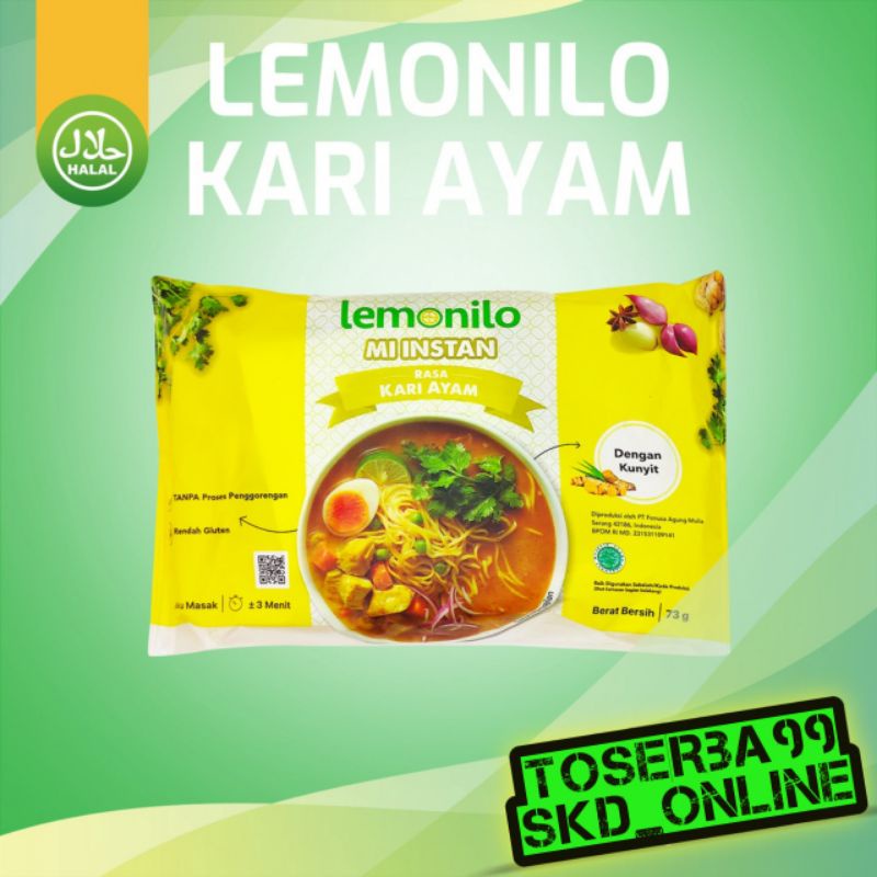 

Mie Goreng Lemonilo rasa Kari Ayam/Mi Goreng/Ayam Bawang