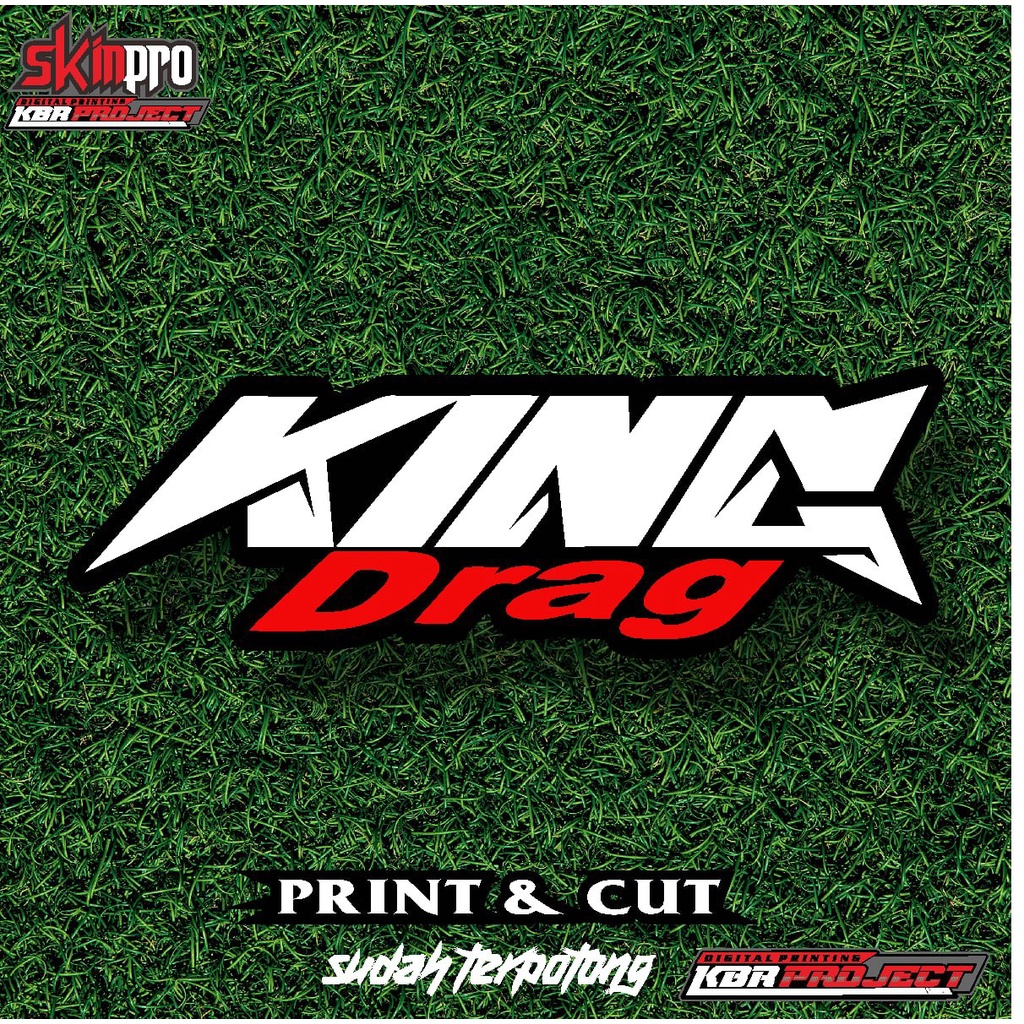 [COD] STICKER KING DRAG RACING HOLOGRAM /STIKER PACK/ STIKER MOTOR SKINP