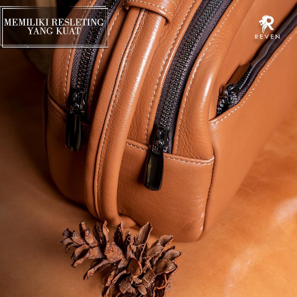 [Art. Z7747] Alona Leather Reven Executive Pouch Bag