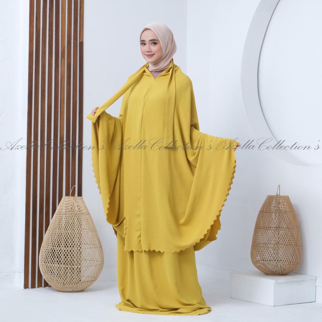 Mukena 3in1 crinkle airflow + sajadah