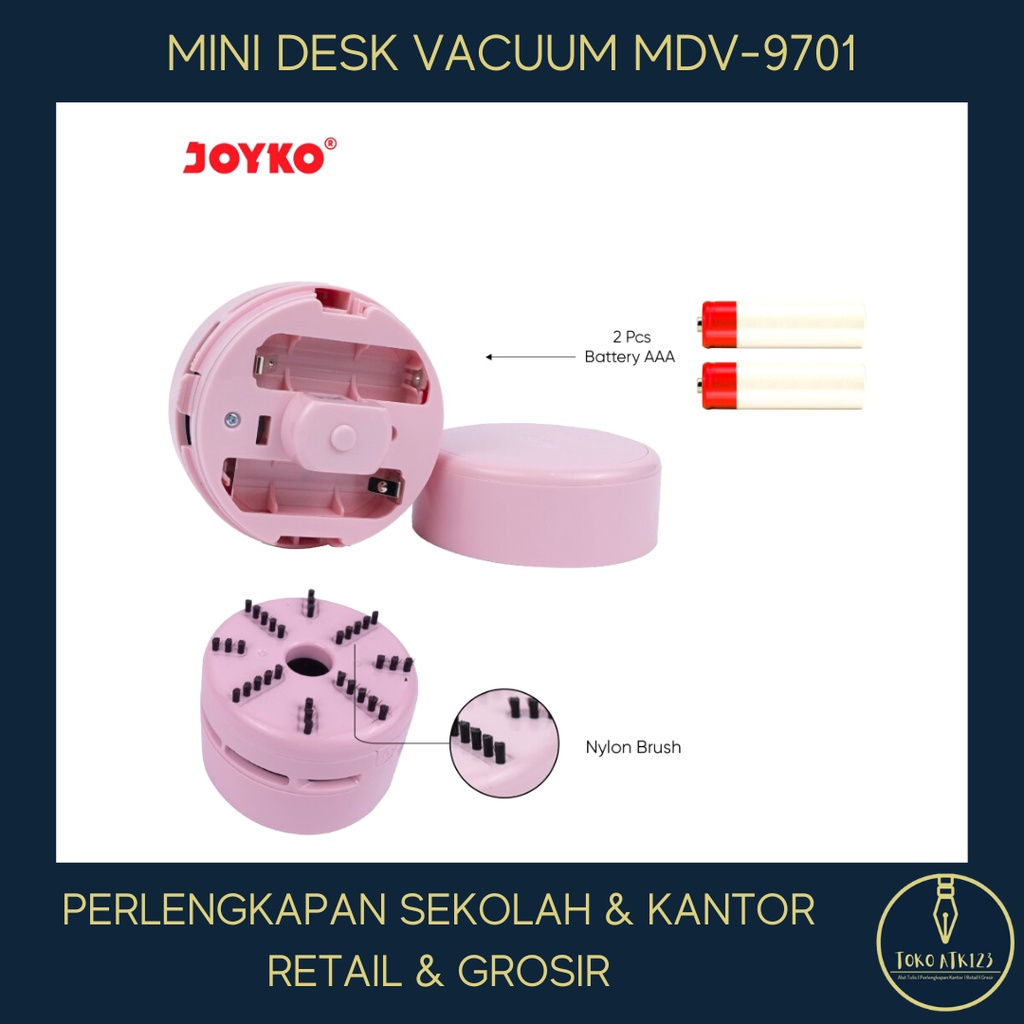 Mini Desk Vacuum / Penghisap Pembersih Debu Meja Joyko MDV-9701