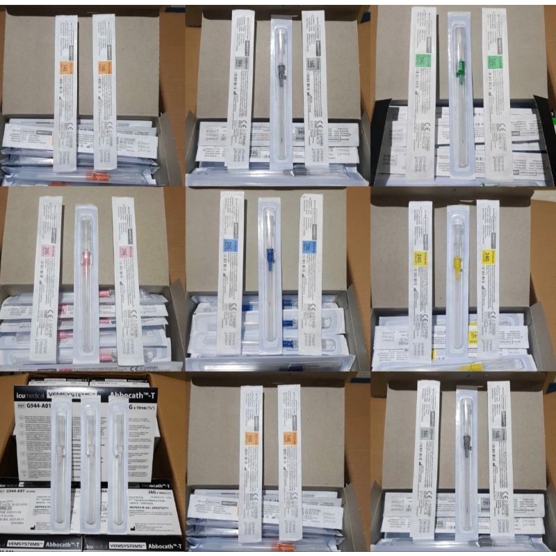 IV Catheter Abbocath Venisystems 14 16 18 20 22 24 26 G Abocat IV Surflo Abbocat Abbot 14G 16G 18G 20G 22G 24G 26G