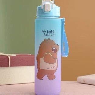 Botol Minum Viral Warna Botol Minum Gambar Bear Beruang Tempat Minum Gradasi Warna Botol Minum Free Stiker Kapasitas 700ml Free Stiker 2d Dan Tali Pendek