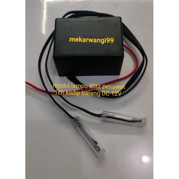 Modul Blitz + lampu 1 channel DC 12v cahaya putih