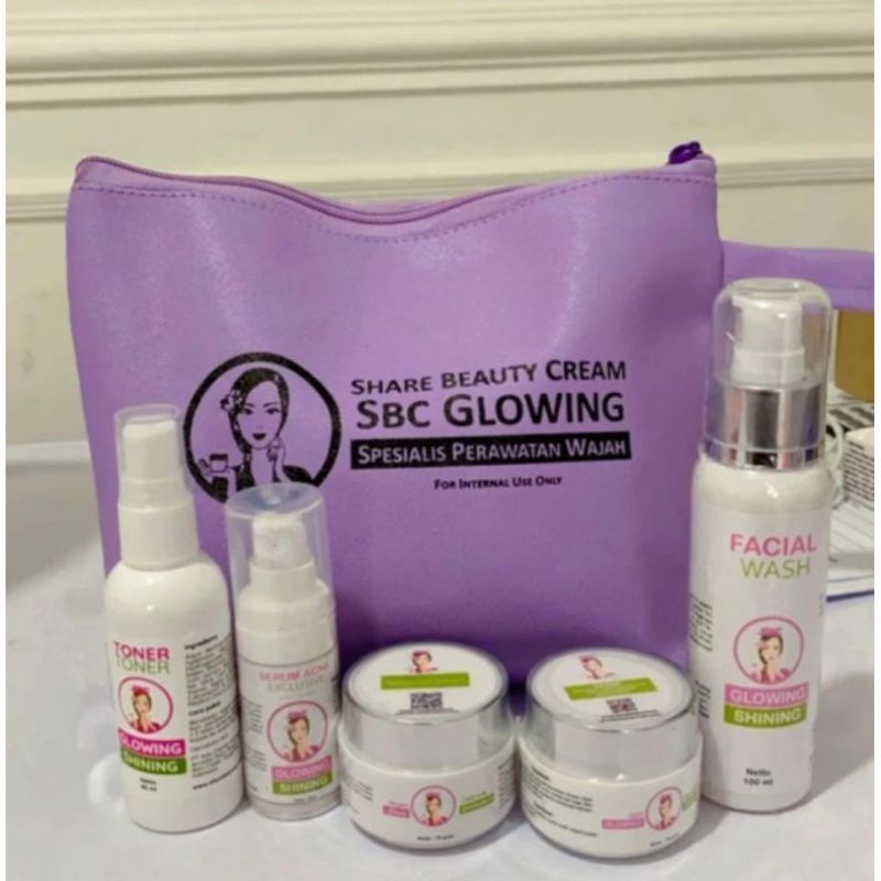 SBC SKINCARE PAKET GLOWING untuk semua jenis kulit, flek, jerawat