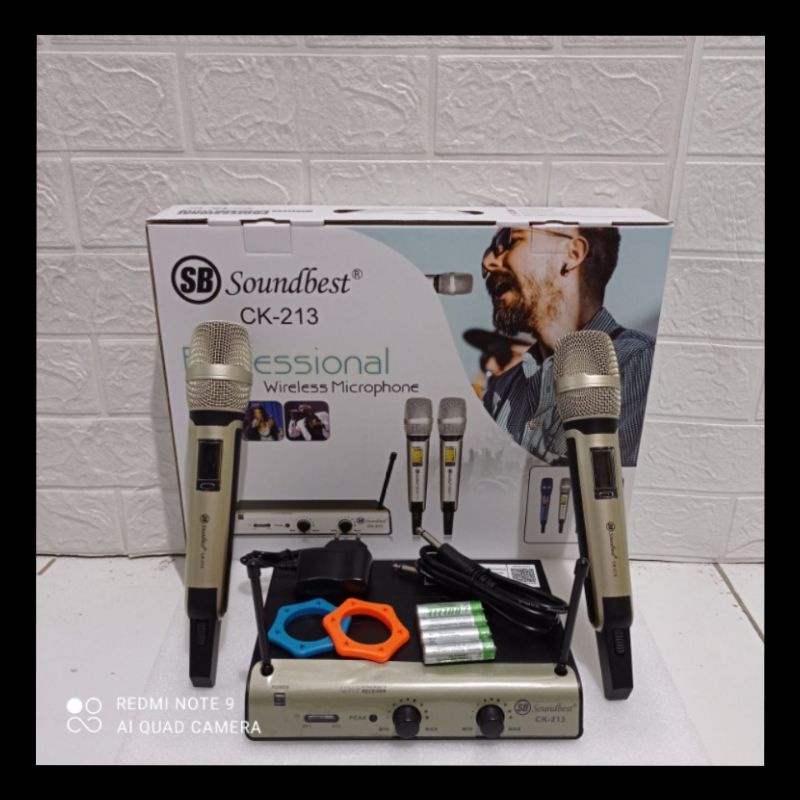 Microphone Wireless Soundbest CK213 Original Microphone Wireless Pegang Soundbest CK-213 PP Original