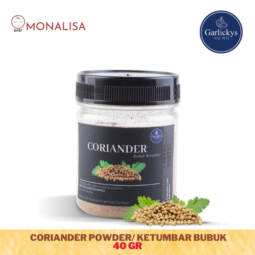 

Garlickys Ketumbar Bubuk / Coriander Powder - Bumbu Tabur Premium