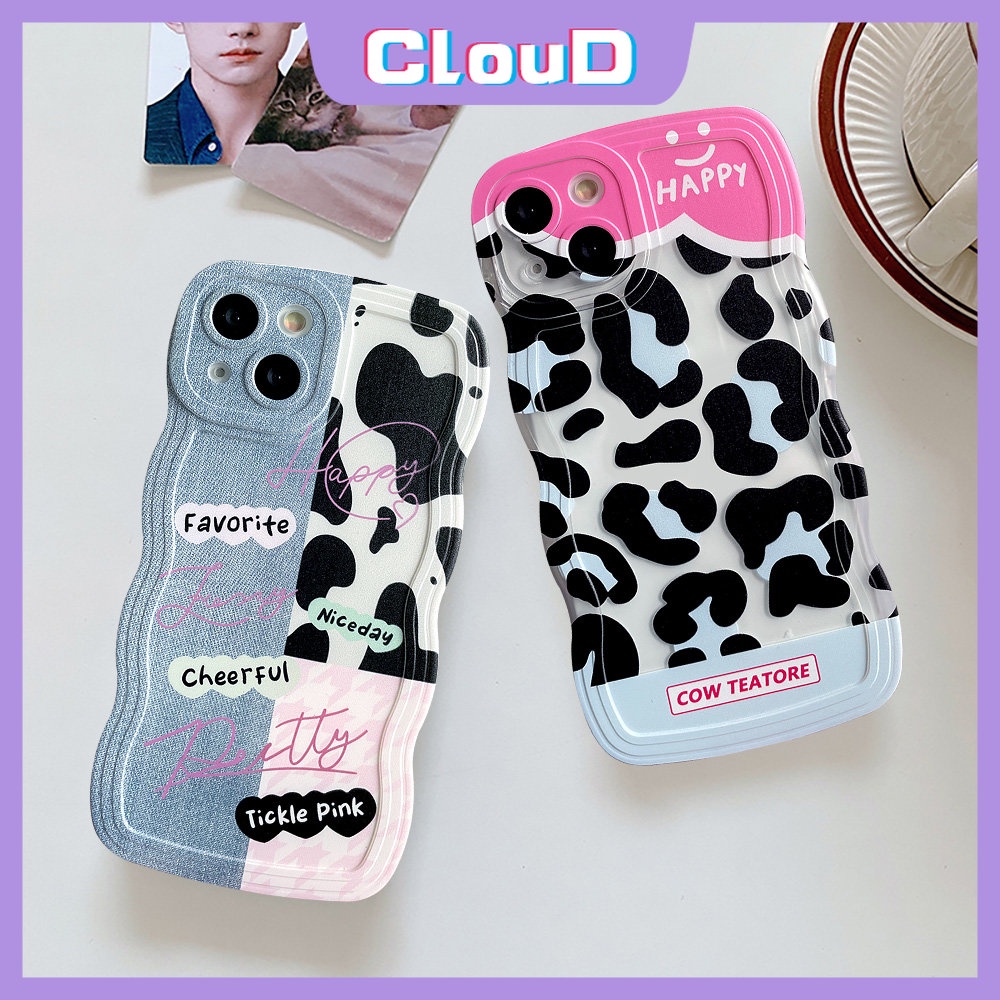 Casing Tepi Bergelombang Motif Leopard OPPO A17 A16 A76 A96 A77s A78 A53 A15 A95 A5 A7 A55 A9 A74 A17K A77 A3s A12 A52 A16s A5s A1k A54 A57 Reno 8T 7Z 7 8Z 6 8 Patch Denim Smiley Sarung Soft Cover