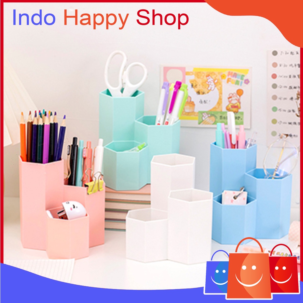 

⭐️ ⭐️Kotak Pensil Organizer 3 Layer Tempat Pensil 3 Slot 3 in 1