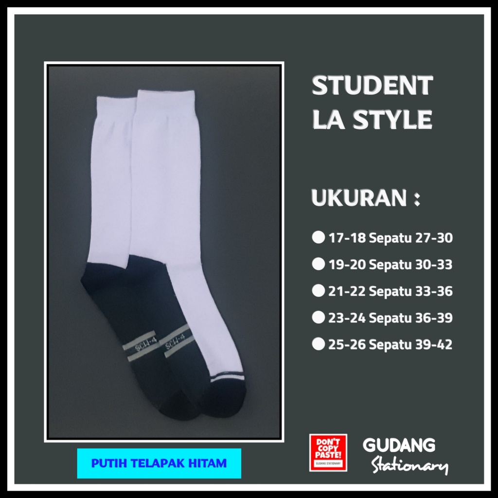 Kaos Kaki Anak School STUDENT