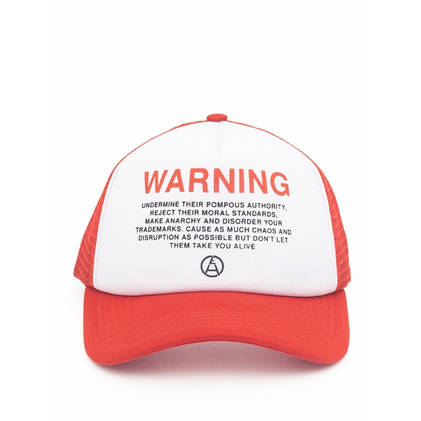 Easthood Topi Trucker Warning Merah