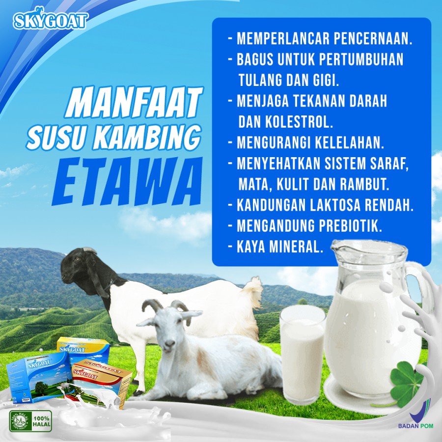 

free bubble wrap - Susu Kambing Etawa Bubuk SkyGoat Milk 1 kotak isi 10 sachet