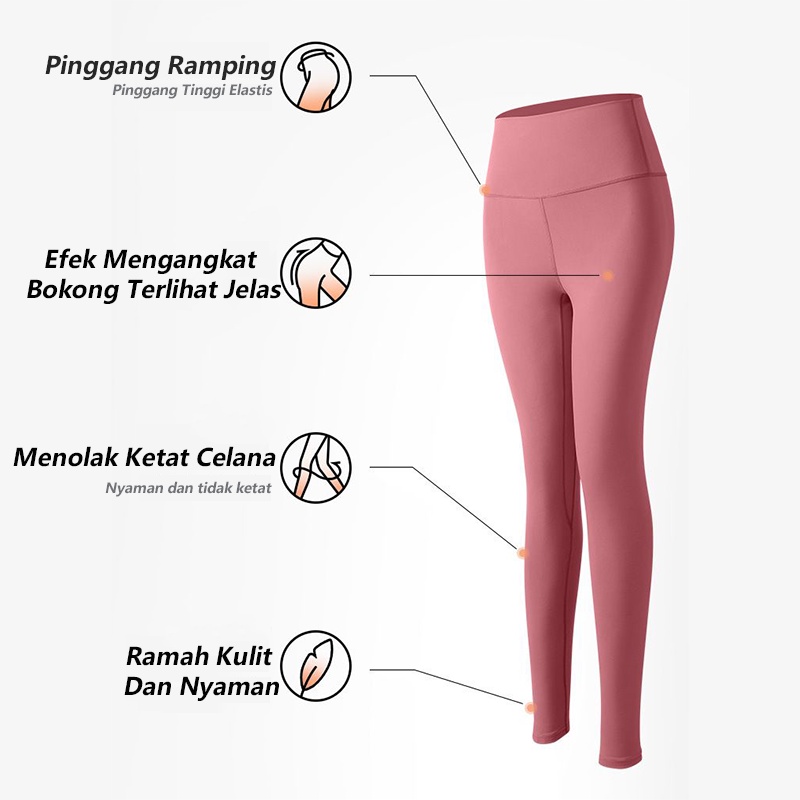 DODOYOGA Yoga Legging Celana Olahraga