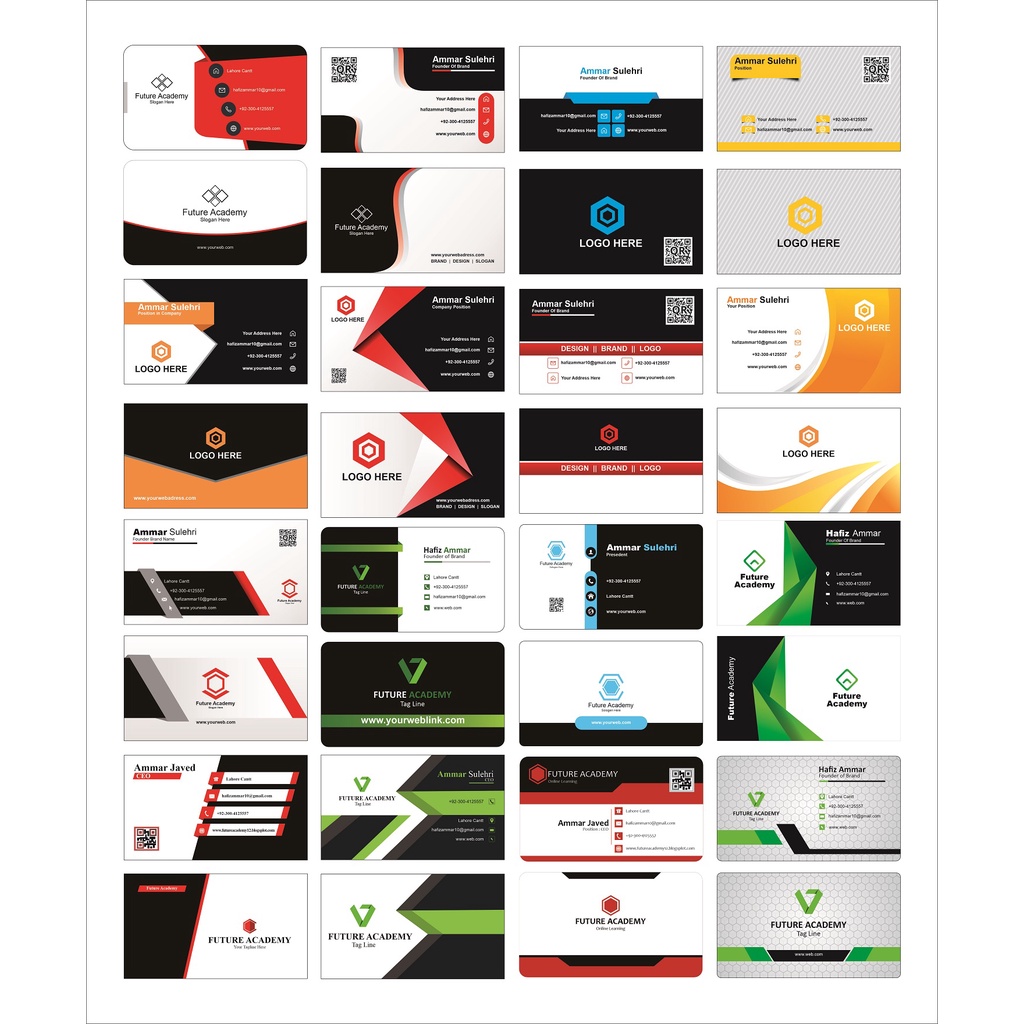 150+ Business Card Designs Coreldraw