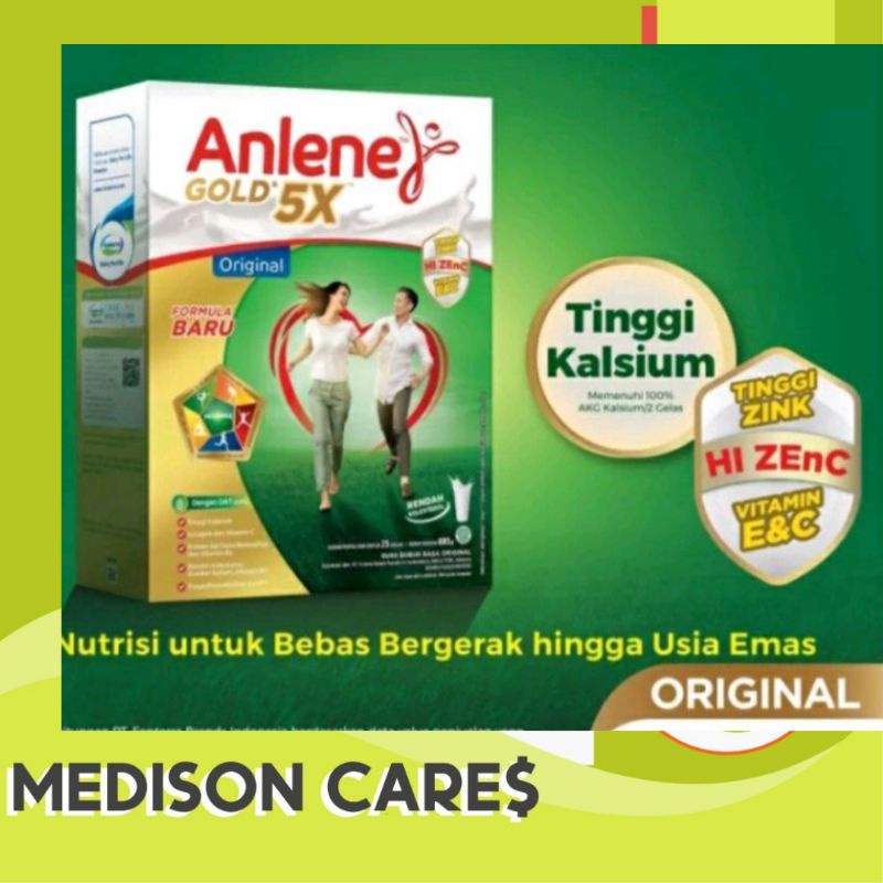 anlene gold 5X anlen susu bubuk original coklat vanila 640 650 gr