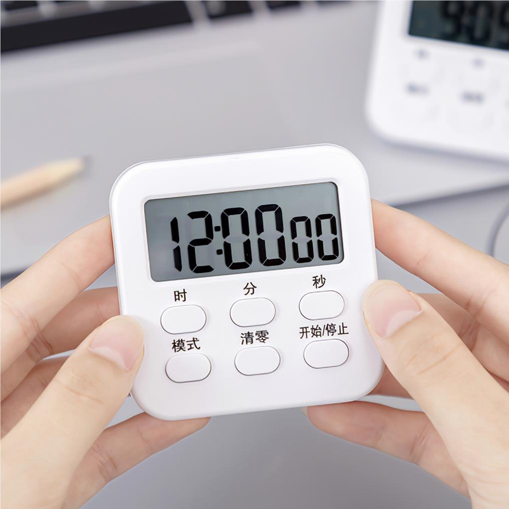 Digital Display Kitchen Timer Count Down Alarm Pengingat Memasak Belajar Bermain Jam Stopwatch Kamar Tidur Bakery