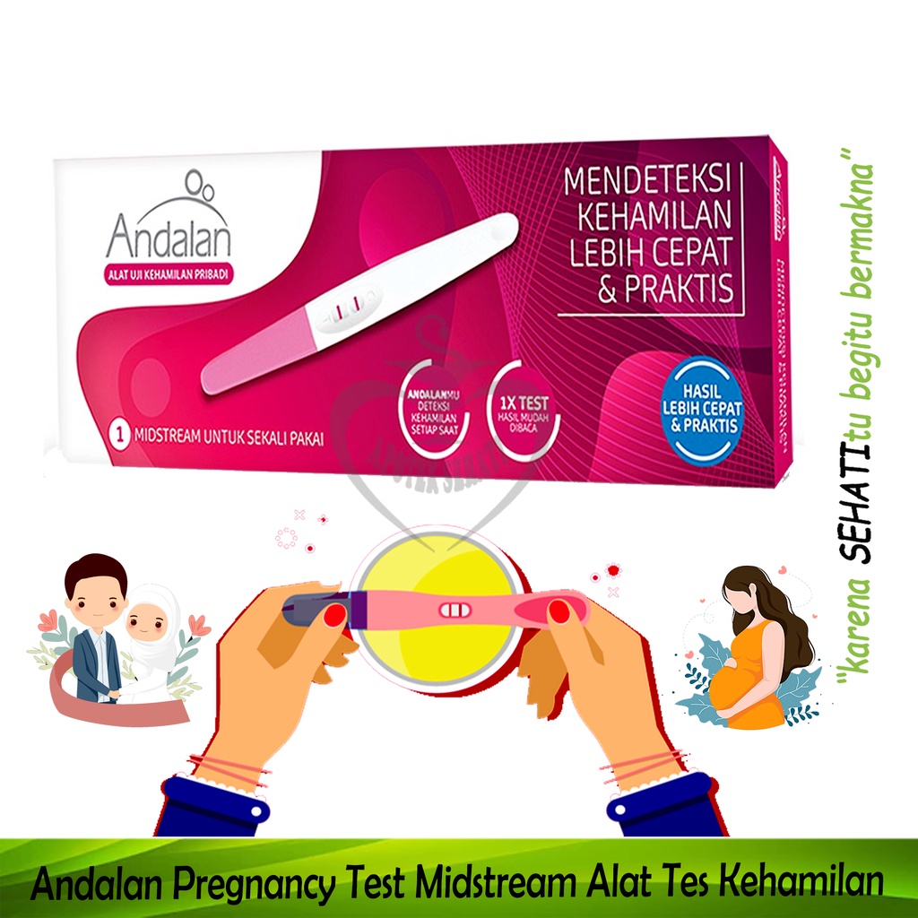 Andalan Pregnancy Testpack Midstream Tespek Kehamilan