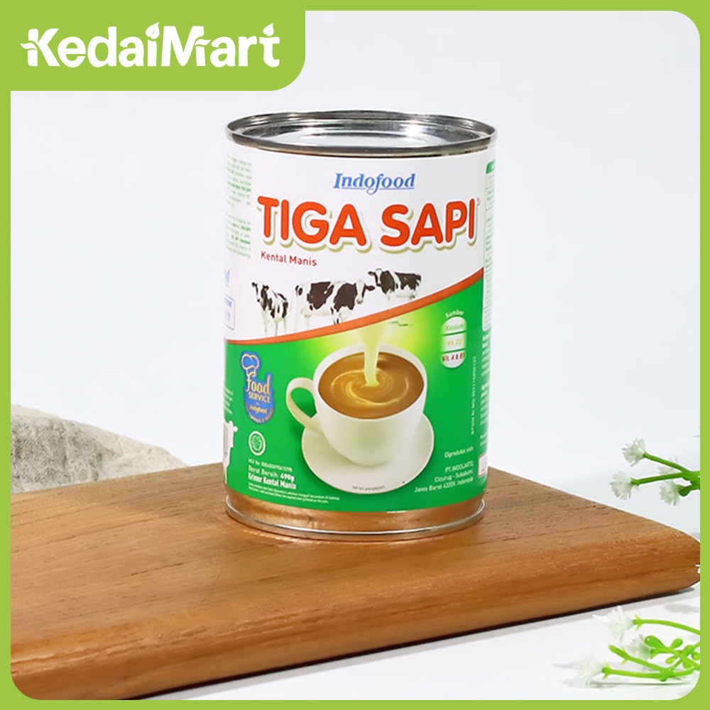 Promo Harga Tiga Sapi Krimer Kental Manis Putih 500 gr - Shopee