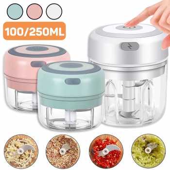 Blender Bumbu Dapur USB  Portable Food Chopper Mini Elektrik Garlic Masher / Blender Bumbu Dapur Mini Elektrik Praktis Dan Higienis / Blender Portable Food Chopper Mini Elektrik Garlic Masher / Blender Penggiling Penghancur Daging Bumbu Basah Dan Kering