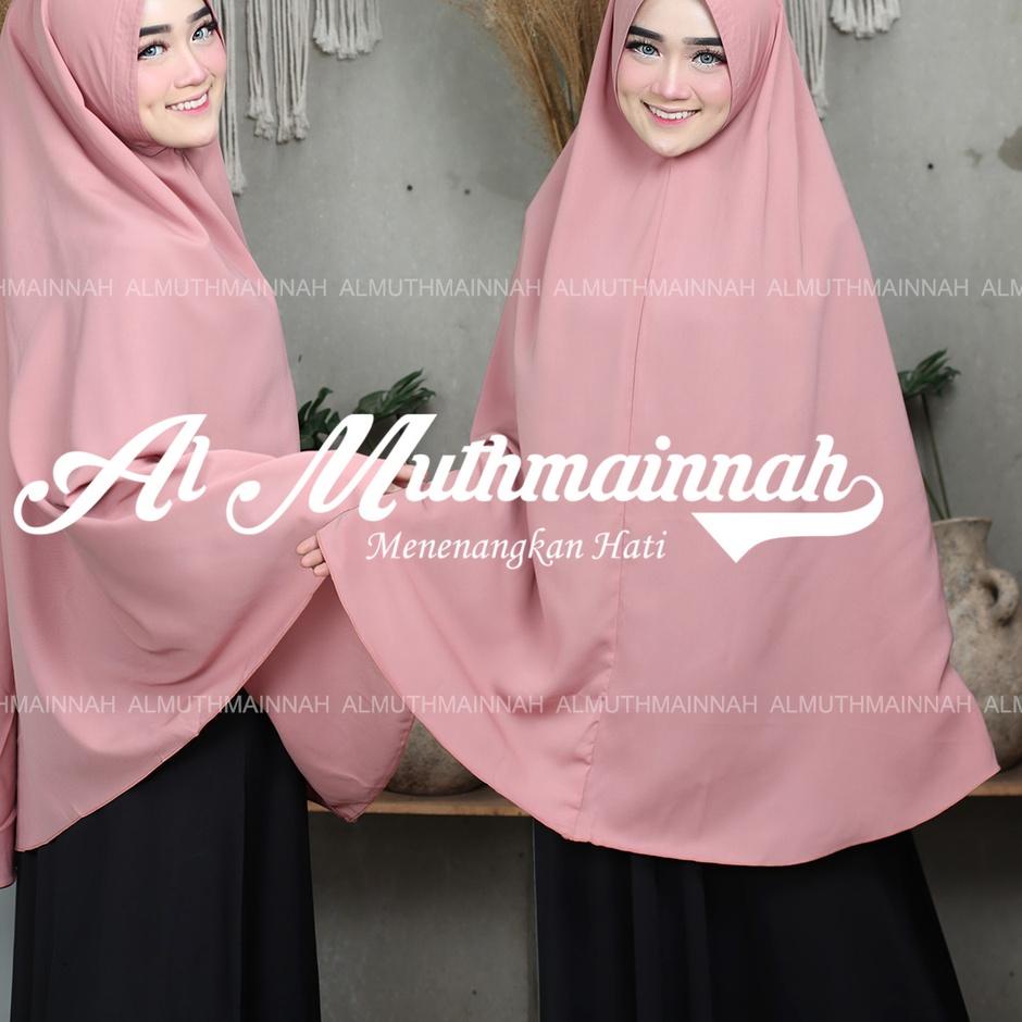 Newマ  KHIMAR KERUDUNG HIJAB JILBAB WOLFIS WOLPIS ADEM XL - XXL NON PAD SYARI JUMBO BS BUAT SHOLAT BE