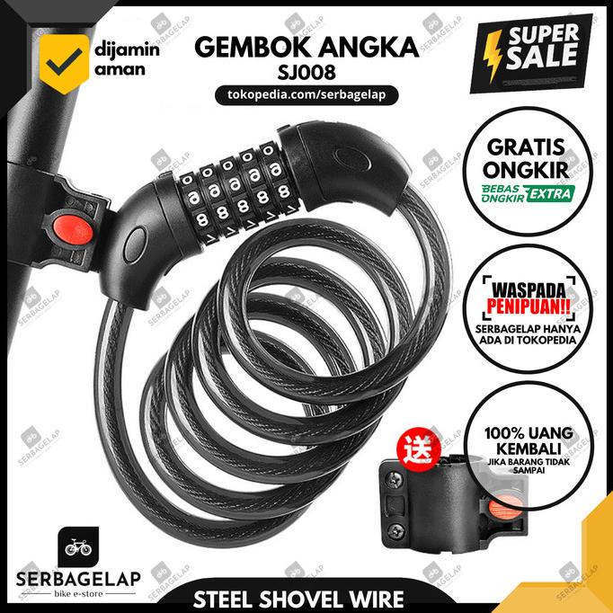 Promo  [BISA COD] GEMBOK SEPEDA LIPAT POLYGON DIGIT KODE TERLARIS TERPERCAYA ORIGINAL