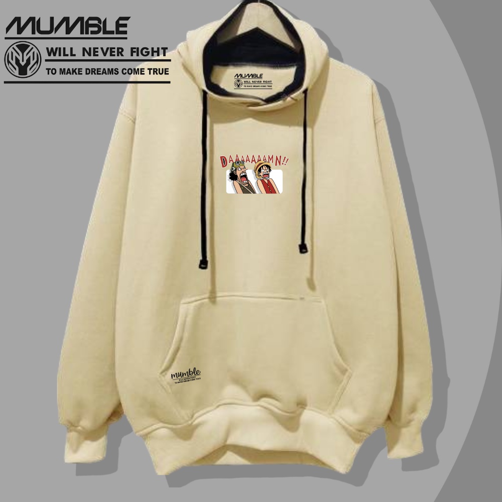 Hoodie Pria Oversize Lengan Panjang Sweater Hoddie Aesthetic Local Brand Suiter Cowok Premium Distro Sablon Luffy