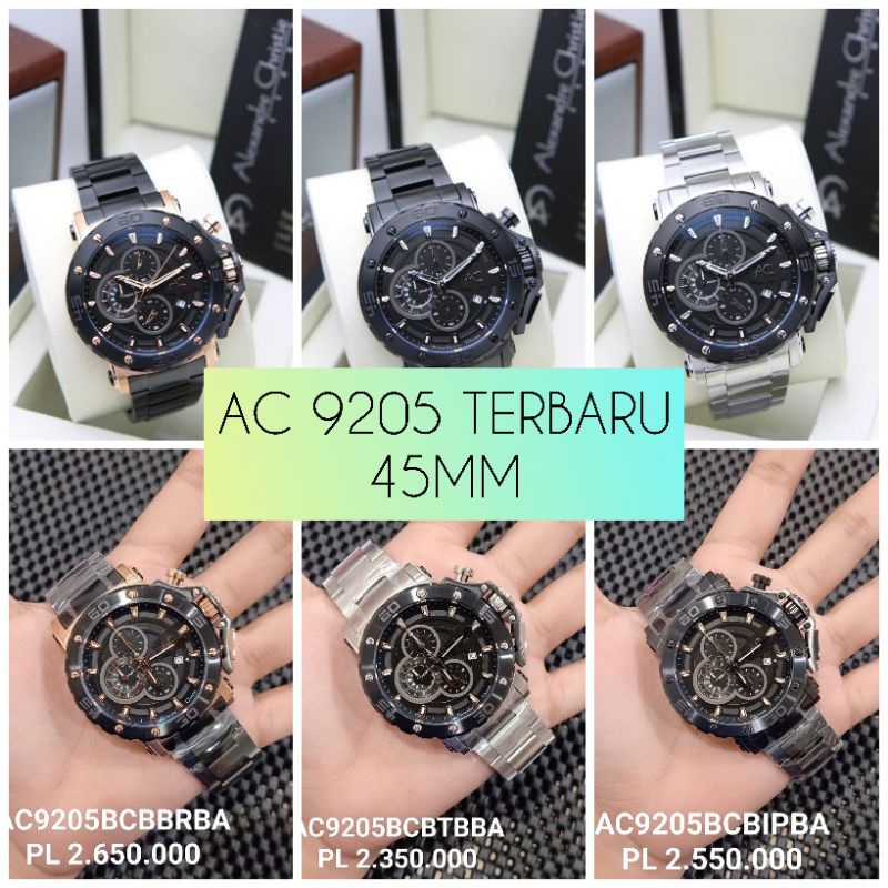 JAM TANGAN PRIA AC9205 TERBARU | AC 9205 RANTAI BARU ORI