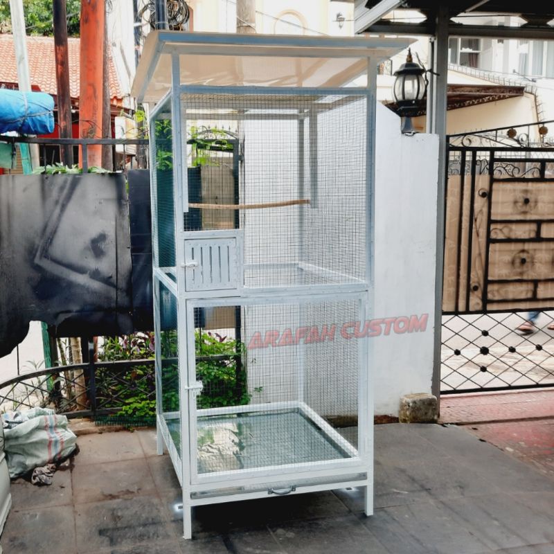 Sangkar Kandang Ternak Umbaran Koloni Burung Lovebird Jalak Falk Kenari Murai Beo Perkutut Kotak Jum