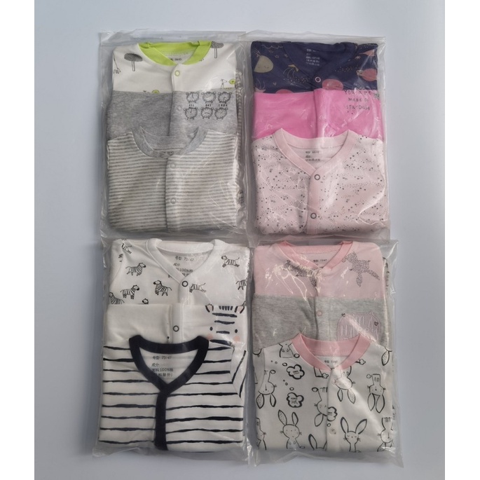 BABY K2 - Sleepsuit Buka Kaki Premium Isi 3 Pcs Motif Jerapah