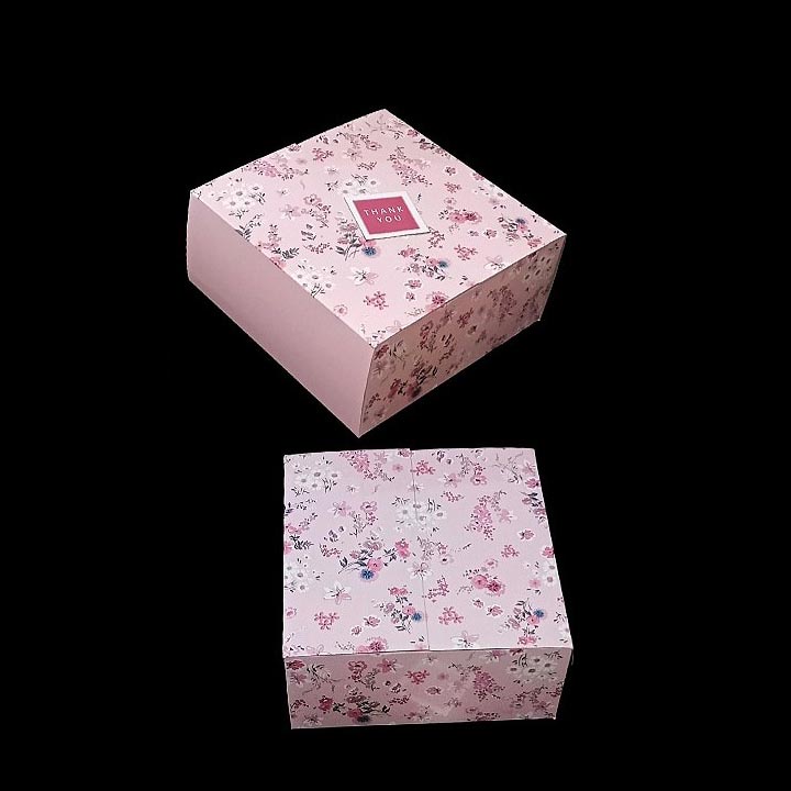 

5 pcs Box Cake Pink Vintage Kardus Kue Bolu Brownies Lapis Legit Packaging Kotak Kue Chiffon Ukuran 22x22x10 cm