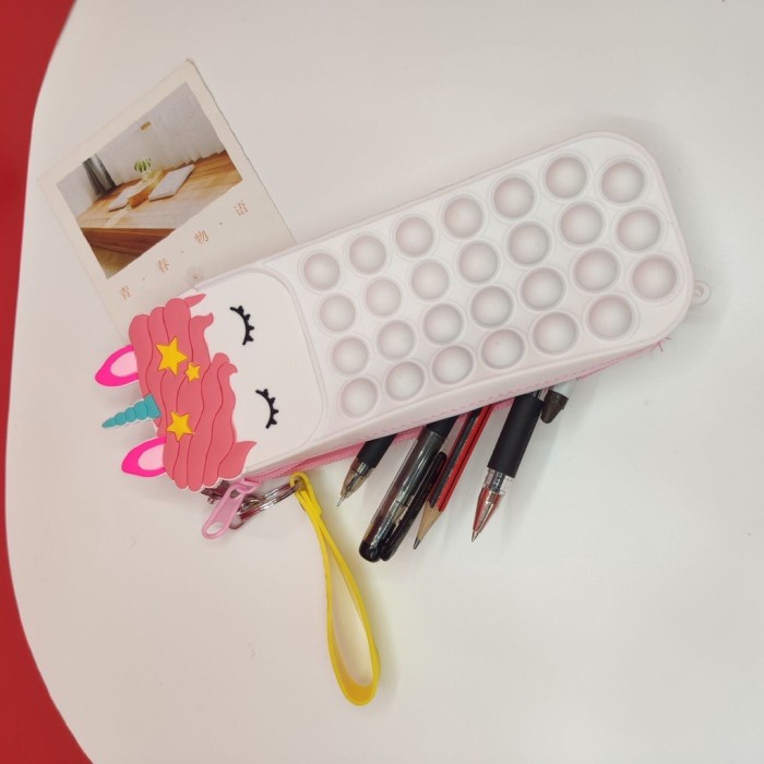 

Tempat Pensil Kotak Pensil Pop It Kotak Pensil Karakter Tas Pop It Anak / Unicorn