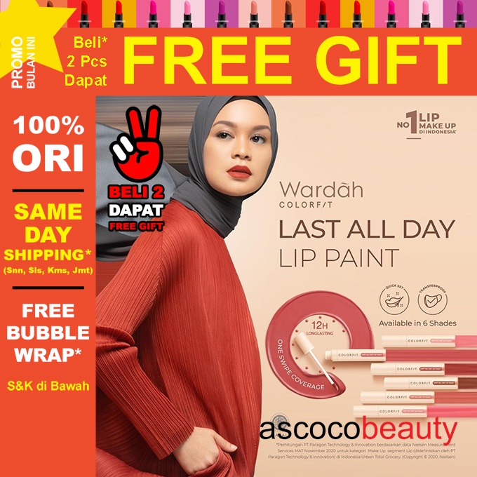 Wardah Colorfit Last All Day Lip Paint [01-12] ✰ ascocobeauty ✰