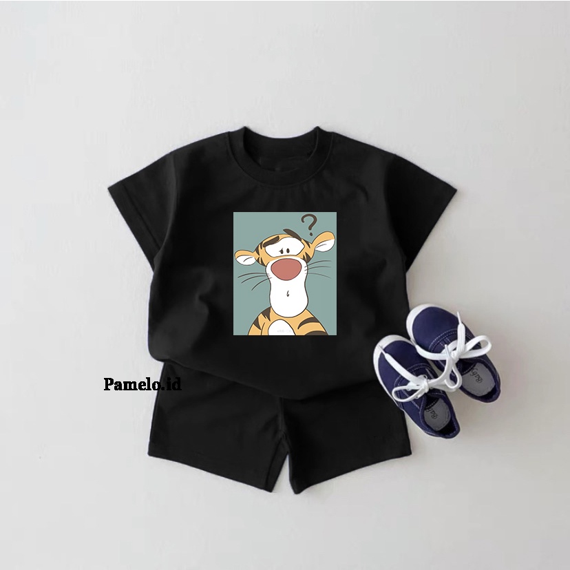 Pamelo.id Set Anak Viral / Tiger Why / Fashion Anak / Stelan baju anak / Korea Style / Set Balita