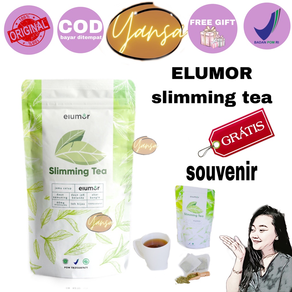 Elumor Slimming Tea I Teh Pelangsing Herbal Alami by Elumor.official