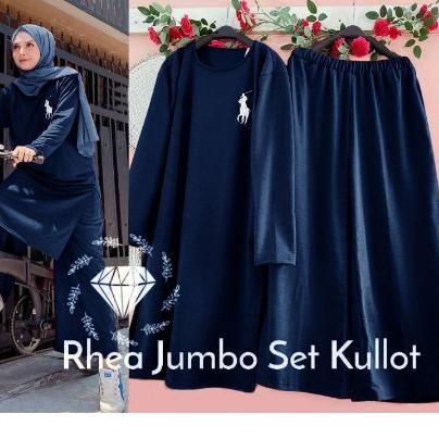 Limited オ Stelan senam olahraga wanita model muslim baju tunik muslimah training Panjang JUMBO ld 12