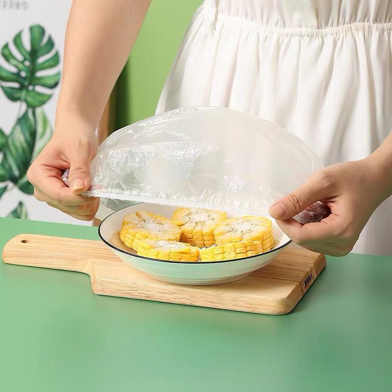 MJ88 100 PCS PLASTIK PELINDUNG MAKANAN / PENUTUP KEPALA MANDI SHOWER SUPER MURAH