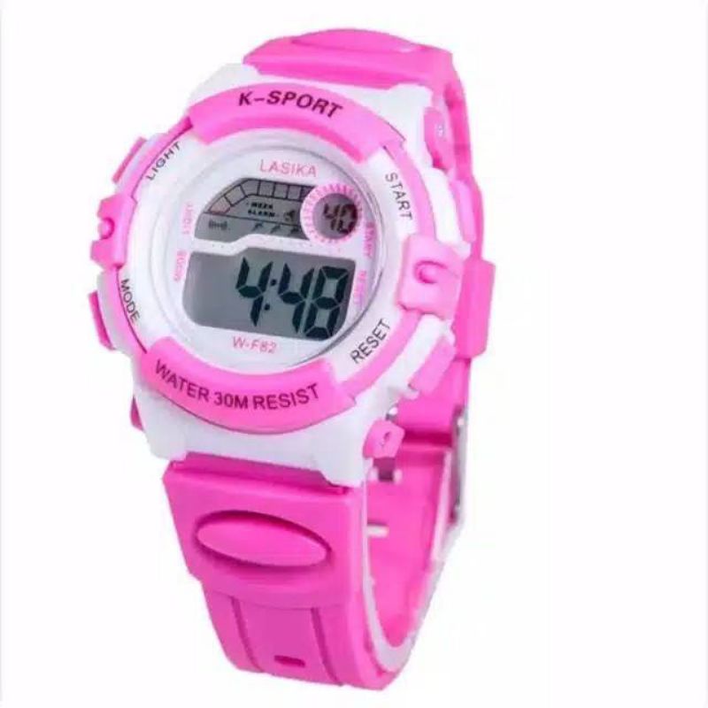 (Terima Cod)Jam Tangan Wanita/Anak&quot; Lasika WF-122 Strap Rubber  Kecil No Box Water resisst(Dikirim Dari Jakarta)