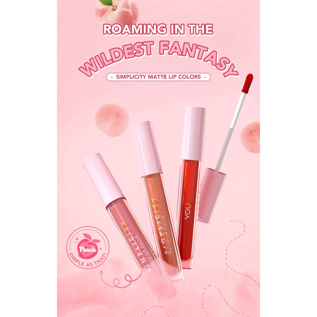YOU SIMPLICITY MATTE LIP COLOR (NEW)  3.2G