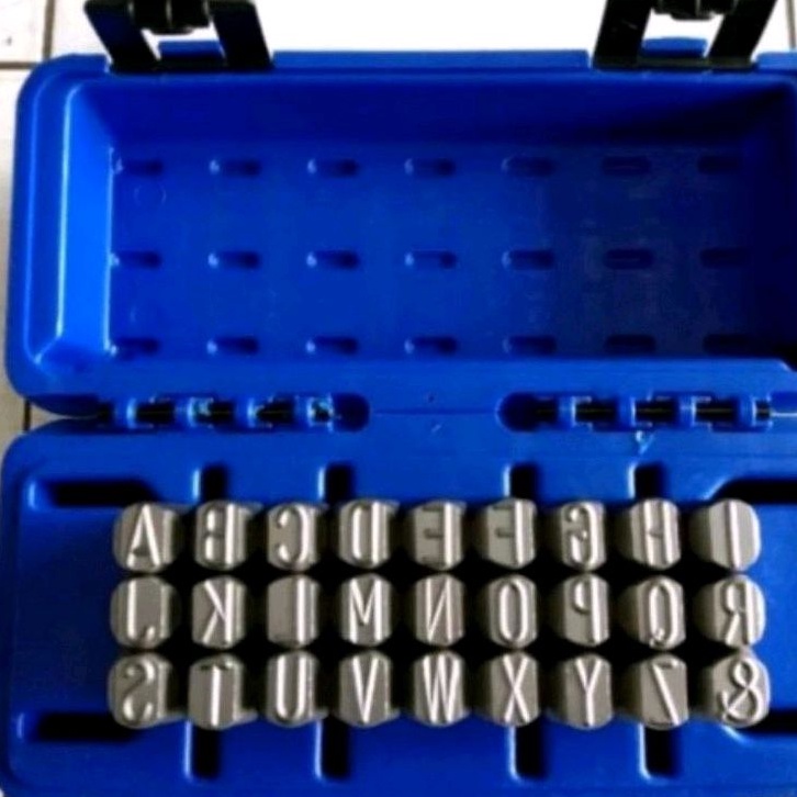 Angka Huruf Ketok 15 Mm Masus Made In Germany Huruf Angka Ketok Set