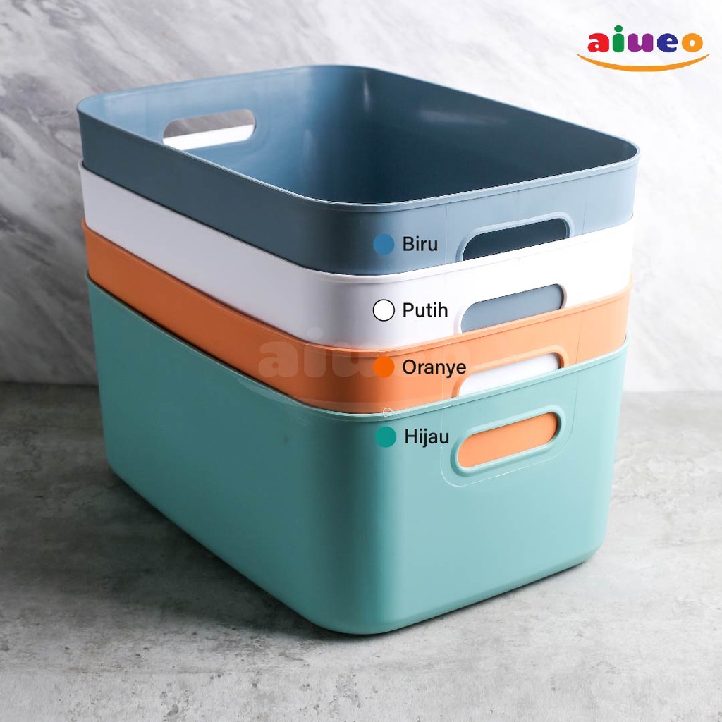 AIUEO | Storage Organizer Box Serbaguna Basket / Container Keranjang Penyimpanan | Tempat bumbu serbaguna