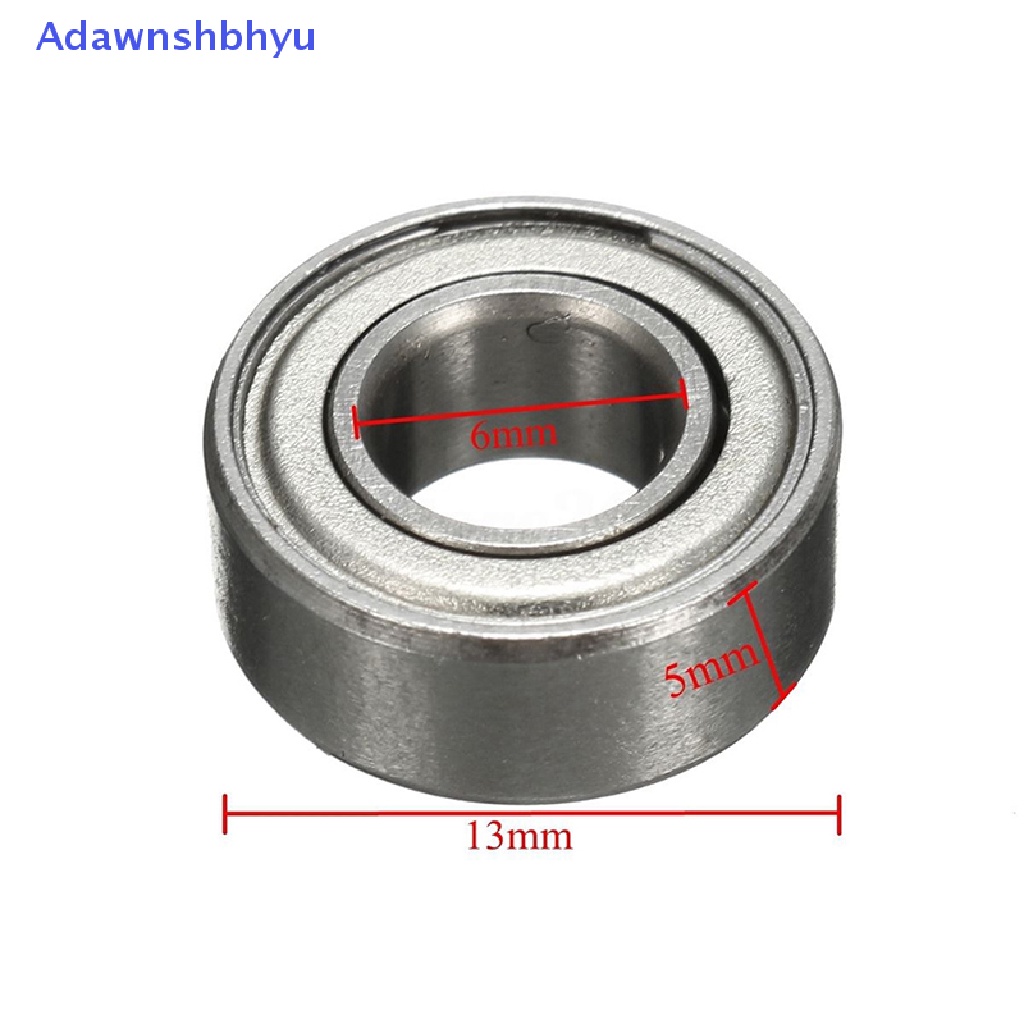 Adhyu 10Pc 686ZZ 6x13x5mm Miniatur Ball Bearing 6 * 13 * 5mm Metal Terlindung Mini Bearing ID