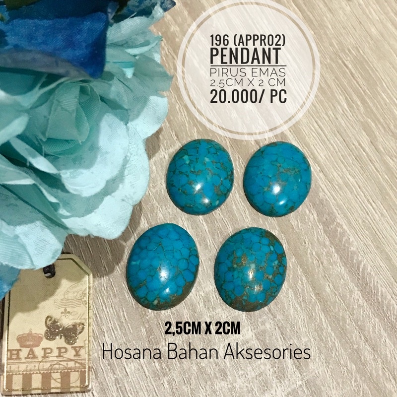 Batu Liontin/ Batu Pirus Emas/Batu alam