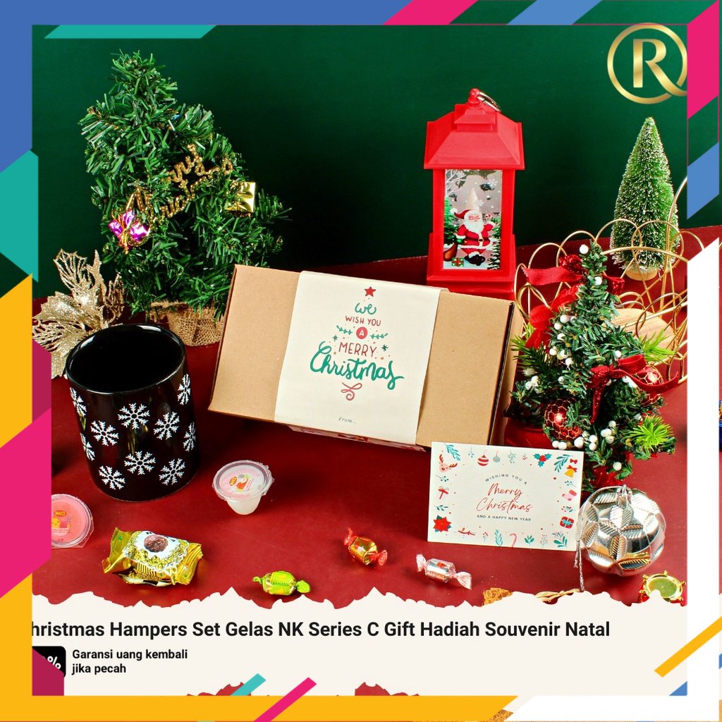 

SPECIAL NATAL DAN TAHUN BARU 2022 /Christmas Hampers Set Gelas NK Series C Gift Hadiah Souvenir Natal