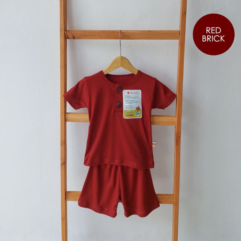 Setelan Kabochan Leon set Pendek earth colors / Setelan Kabochan polos pendek cellestial katun comfort