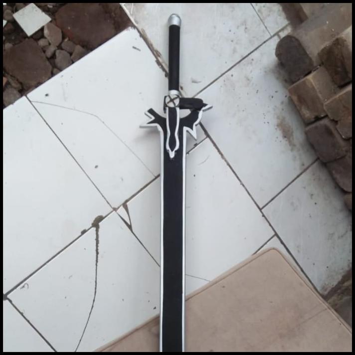 Pedang Anime Sword Art Online Kirito Elucidator || Mainan Pedang Kayu