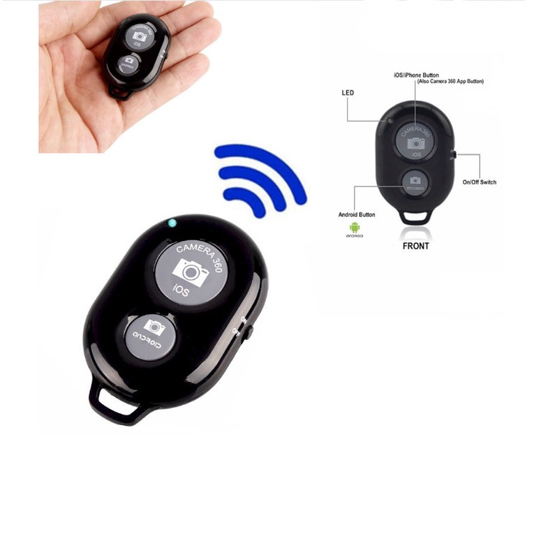 Remote Control Bluetooth Portable Selfie Shutter Wireless for Android IOS Smartphone