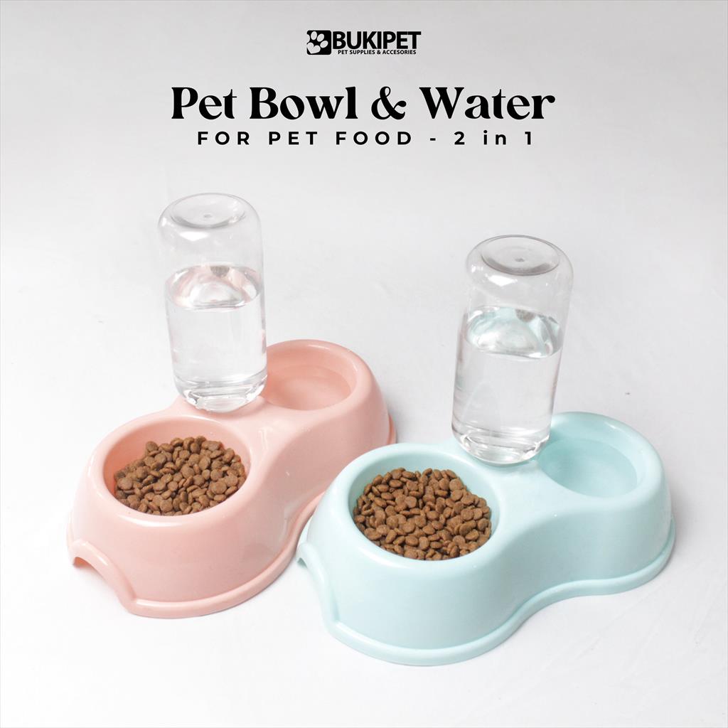 Tempat Makan dan Minum Hewan - Pet Bowl &amp; Water 2 in 1