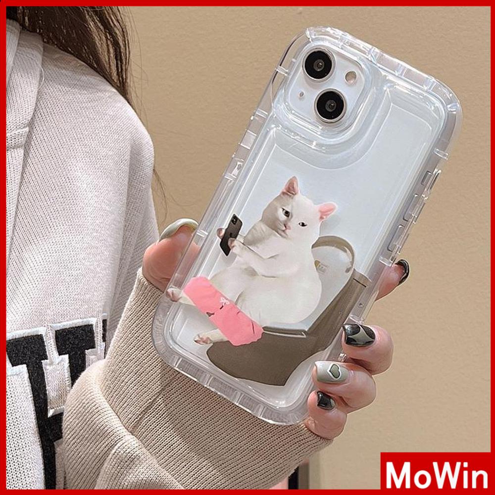 For iPhone 14 Pro Max iPhone Case TPU Soft Case Clear Case Airbag Shockproof Funny Cat Compatible For iPhone 13 Pro Max iPhone 12 Pro Max 11 7Plus 8Plus 6Plus XR xs